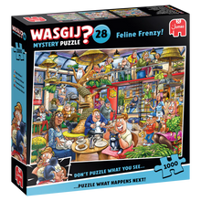 Load image into Gallery viewer, Wasgij Mystery 28 - Feline Frenzy! - 1000 Pieces