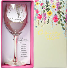Load image into Gallery viewer, Grandma Gift Boxed 19 oz Crystal Wine Glass