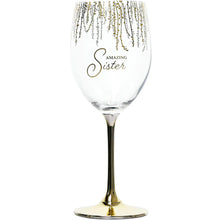 Load image into Gallery viewer, Sister Gift Boxed 19 oz Crystal Wine Glass