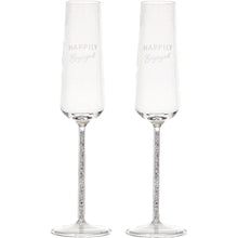 Load image into Gallery viewer, ENGAGED GIFT BOXED 7 OZ GLASS TOASTING FLUTE SET