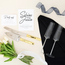 Load image into Gallery viewer, I DO TOO GIFT BOXED 7 OZ GLASS TOASTING FLUTE SET