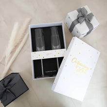 Load image into Gallery viewer, I DO TOO GIFT BOXED 7 OZ GLASS TOASTING FLUTE SET