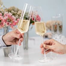 Load image into Gallery viewer, HAPPY ANNIVERSARY GIFT BOXED 7 OZ GLASS TOASTING FLUTE SET