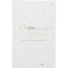 Load image into Gallery viewer, 25TH ANNIVERSARY GIFT BOXED 7 OZ GLASS TOASTING FLUTE SET