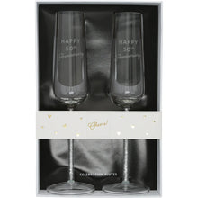 Load image into Gallery viewer, 50TH ANNIVERSARY GIFT BOXED 7 OZ GLASS TOASTING FLUTE SET