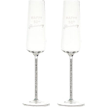 Load image into Gallery viewer, 50TH ANNIVERSARY GIFT BOXED 7 OZ GLASS TOASTING FLUTE SET