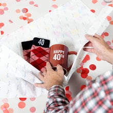 Load image into Gallery viewer, HAPPY 40TH 18 OZ MUG AND SOCK SET
