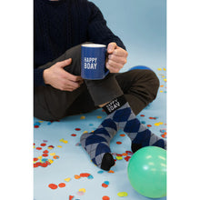 Load image into Gallery viewer, HAPPY BDAY 18 OZ MUG AND SOCK SET