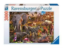 Load image into Gallery viewer, African Animals World - 3000 Piece Puzzle by Ravensburger
