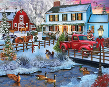 Load image into Gallery viewer, Christmas on the Farm - 1000 Piece Puzzle by White Mountain