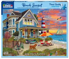 Load image into Gallery viewer, Beach Sunset - 1000 Piece Puzzle by White Mountain