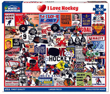 Load image into Gallery viewer, I Love Hockey - 1000 Piece Puzzle by White Mountain