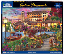 Load image into Gallery viewer, Italian Promenade - 1000 Piece Puzzle by White Mountain