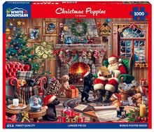 Load image into Gallery viewer, Christmas Puppies - 1000 Piece Puzzle by White Mountain