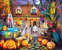 Load image into Gallery viewer, Halloween Dog House - 1000 Piece Puzzle by White Mountain