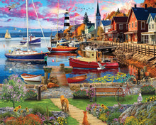 Load image into Gallery viewer, Boat Harbor - 1000 Piece Puzzle by White Mountain