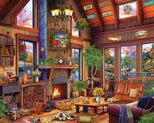 Load image into Gallery viewer, Wilderness Cabin - 1000 Piece Puzzle by White Mountain
