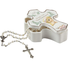 Load image into Gallery viewer, Cross Communion Rosary Box - Girl - Precious Moments - Hallmark Timmins