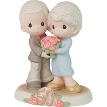 Load image into Gallery viewer, Red Rose Bouquet 50th Anniversary Figurine - Precious Moments - Hallmark Timmins