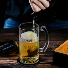 Load image into Gallery viewer, GROOM 16 OZ GLASS STEIN