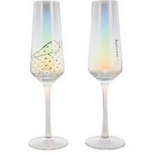 Load image into Gallery viewer, I DO 8 OZ GLASS TOASTING FLUTE (SET OF 2)