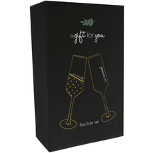 Load image into Gallery viewer, I DO 8 OZ GLASS TOASTING FLUTE (SET OF 2)