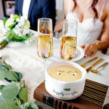 Load image into Gallery viewer, I DO 8 OZ GLASS TOASTING FLUTE (SET OF 2)