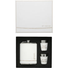 Load image into Gallery viewer, GROOM ONE 8 OZ FLASK & TWO 1.5 OZ SHOT GLASSES IN A GIFT BOX