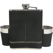 Load image into Gallery viewer, Groomsman One 8 oz Flask & Two 1.5 oz Shot Glasses in a Gift Box