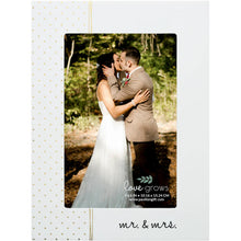 Load image into Gallery viewer, MR. & MRS. 5.5" X 7.5" MDF FRAME (HOLDS 4" X 6" PHOTO)