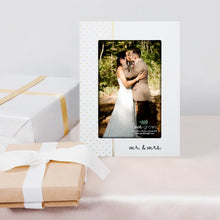 Load image into Gallery viewer, MR. & MRS. 5.5" X 7.5" MDF FRAME (HOLDS 4" X 6" PHOTO)