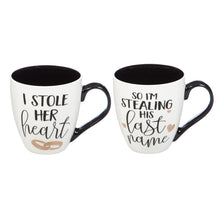 Load image into Gallery viewer, Ceramic Cup O' Java, 17 OZ., Wedding Giftset of 2