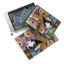 Load image into Gallery viewer, Comfy Cat - 1000 Piece Puzzle by Cobble Hill