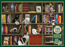 Load image into Gallery viewer, Kitty Librarians - 1000 Piece Puzzle by Cobble Hill