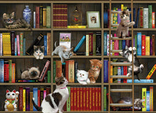 Load image into Gallery viewer, Kitty Librarians - 1000 Piece Puzzle by Cobble Hill