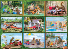 Load image into Gallery viewer, Squirrels on Vacation - 1000 Piece Puzzle by Cobble Hill