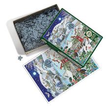 Load image into Gallery viewer, Village on a Winter Night - 1000 Piece Puzzle by Cobble Hill
