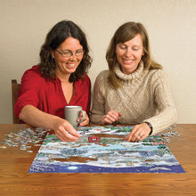 Load image into Gallery viewer, Village on a Winter Night - 1000 Piece Puzzle by Cobble Hill
