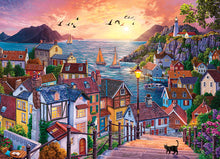 Load image into Gallery viewer, Coastal Town At Sunset - 1000 Piece Puzzle by Cobble Hill - Hallmark Timmins