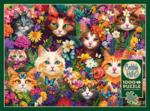 Load image into Gallery viewer, Blooming Whiskers - 1000 Piece Puzzle by Cobble Hill