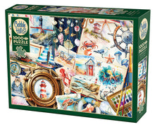 Load image into Gallery viewer, Seashore Sketchbook - 1000 Piece Puzzle by Cobble Hill