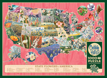 Load image into Gallery viewer, State Flowers of America - 1000 Piece Puzzle by Cobble Hill