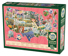 Load image into Gallery viewer, State Flowers of America - 1000 Piece Puzzle by Cobble Hill