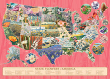 Load image into Gallery viewer, State Flowers of America - 1000 Piece Puzzle by Cobble Hill