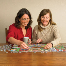 Load image into Gallery viewer, DoodleTown: Catching Santa - 1000 Piece Puzzle by Cobble Hill