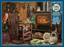 Load image into Gallery viewer, Kittens By The Stove - 500 Piece Puzzle by Cobble Hill