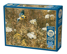 Load image into Gallery viewer, Queen Anne's Lace And American Goldfinch - 500 Piece Puzzle by Cobble Hill