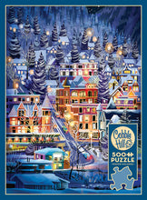 Load image into Gallery viewer, Ski Town - 500 Piece Puzzle by Cobble Hill