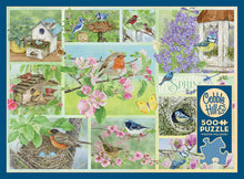 Load image into Gallery viewer, Garden Birds in Spring - 500 Piece Puzzle by Cobble Hill