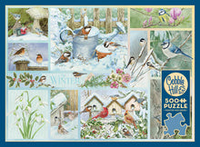 Load image into Gallery viewer, Garden Birds in Winter - 500 Piece Puzzle by Cobble Hill